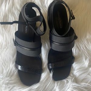 Donald Pliner black sandals, only wore them twice for weddings